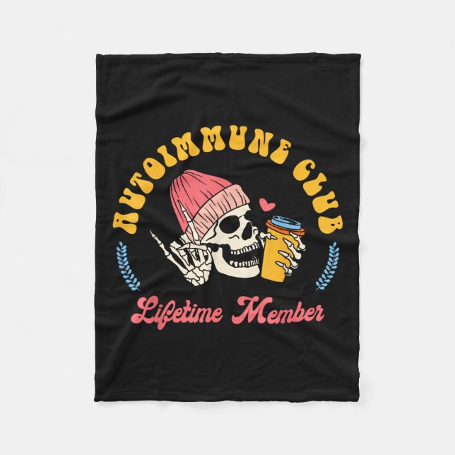 Autoimmunerkrankung Sensibilisierung für Autoimmun Fleecedecke (Vorderseite)