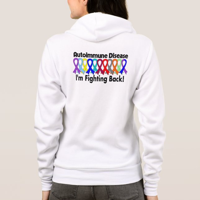 Autoimmunes Bewusstsein, das ich bekämpfe Hoodie (Rückseite)