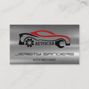 Autokar Metallische Visitenkarte
