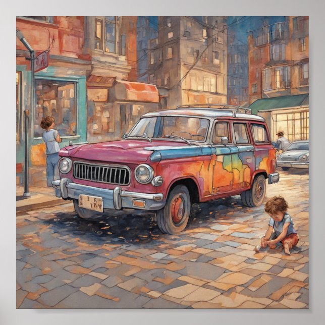 Autokarte Poster (Vorne)