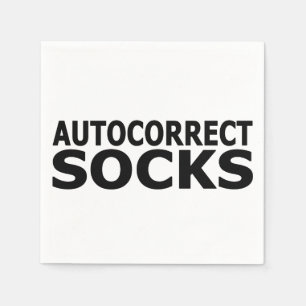 Autokorrektur Socken Serviette