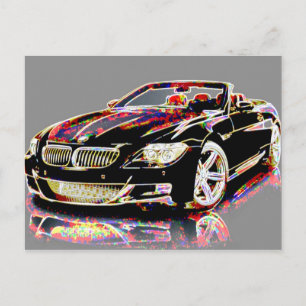 Autokunst Postkarte