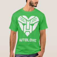 Autolove Cool Robot Inspiriert Herzsymbol