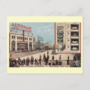 Automat-Cafeteria, New York City Vintage Postkarte