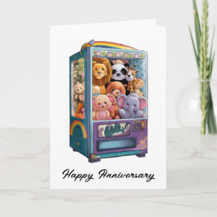 Automat gefüllt mit Teddybären Karte