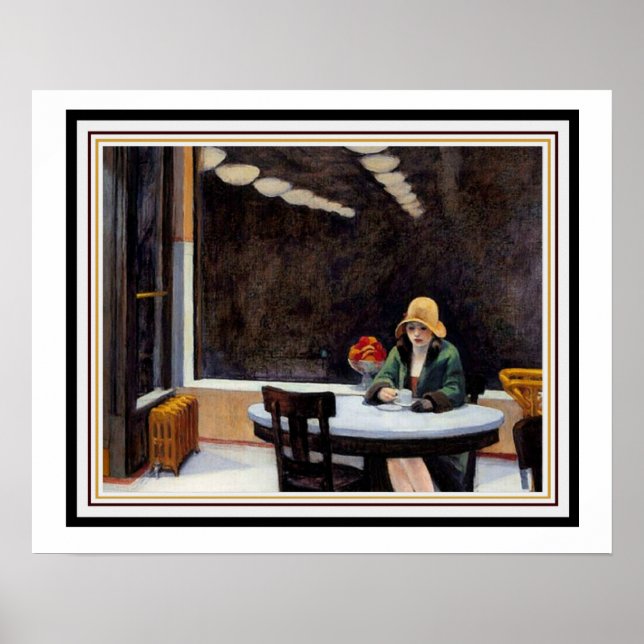 Automat von Edward Hopper 16 x 20 Poster (Vorne)