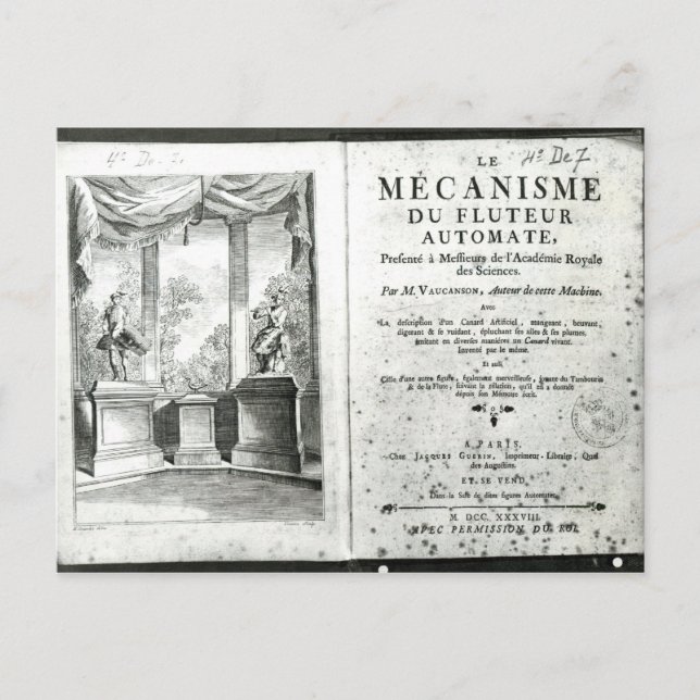 Automaten, Illustration der Frontispiz Postkarte (Vorderseite)