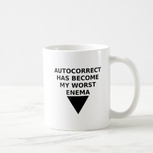 Automatisch korrigierter lustiger Feind-Becher Tasse
