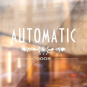 automatische Türsignierung, Fensteraufkleber