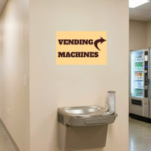 Automatische Verkaufsautomaten-Richtungsschild