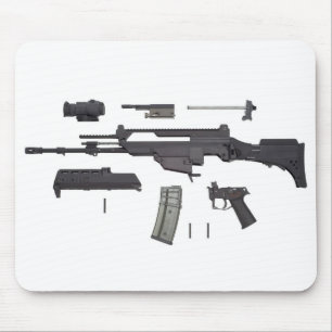 Automatische Waffe G36 Mousepad