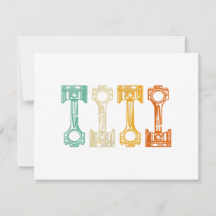 Automatischer Vintager Tuner Feiertagskarte