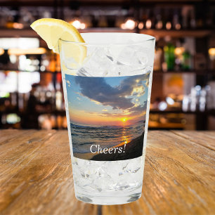 Automatisches Foto und Personalisierter Text Glas