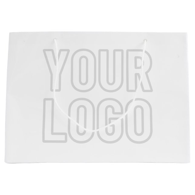 Automatisches Lighten des Logos für Hintergrund Große Geschenktüte (Vorderseite)