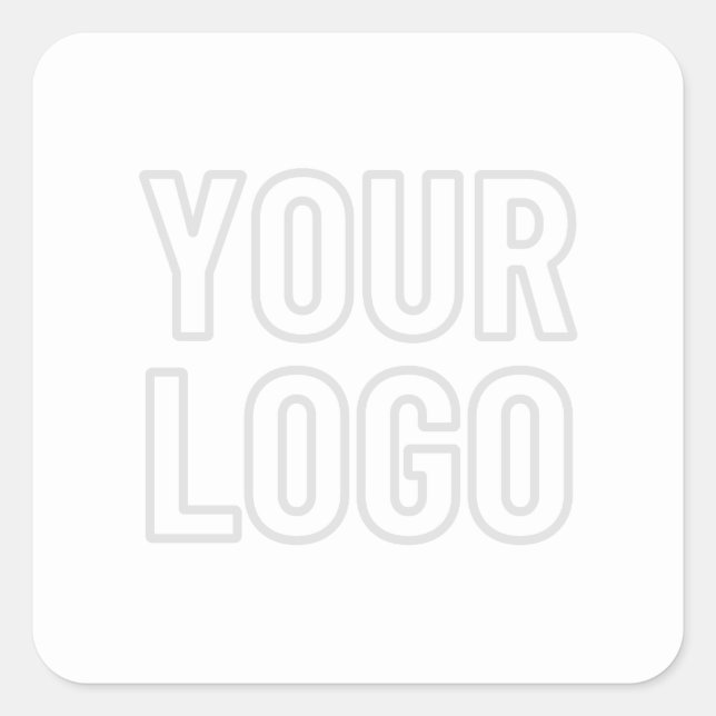 Automatisches Lighten des Logos für Hintergrund Quadratischer Aufkleber (Vorderseite)