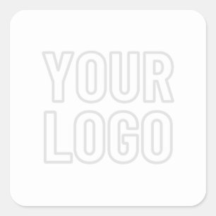 Automatisches Lighten des Logos für Hintergrund Quadratischer Aufkleber