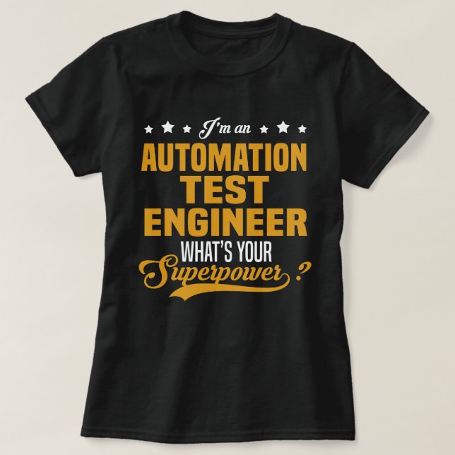Automatisierungsprüfgerät T-Shirt (Design vorne)