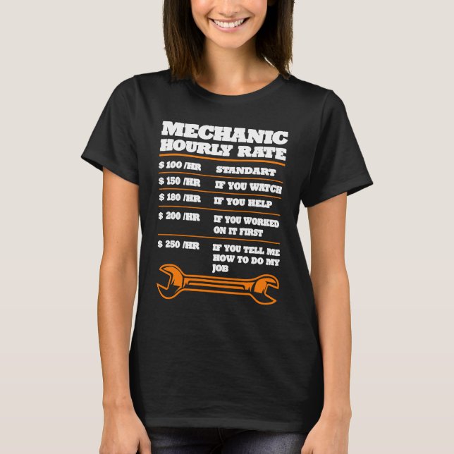 Automechaniker-Berufswerkzeug T-Shirt (Vorderseite)