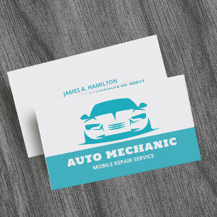 Automechaniker Kraftfahrzeug-Reparaturdienst Visitenkarte