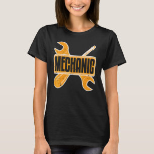 Automechaniker-Schraubenschlüssel und Schraubenzie T-Shirt
