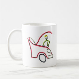 Automechaniker Stickman Kaffeetasse