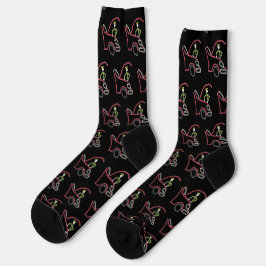 Automechaniker Stickman Socken