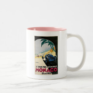 Automobil Monacos Grandprix Zweifarbige Tasse