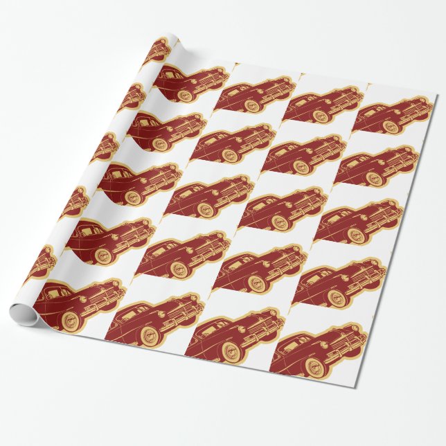 Automobil-Muster-Wrap-Papier Geschenkpapier (Ungerollt)