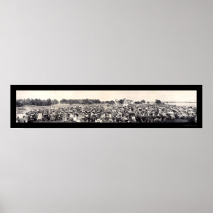 Automobil-Panorama-Foto 1909 Poster