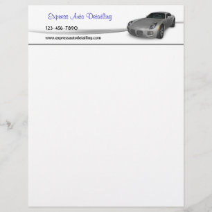 Automobil-Service Briefbogen