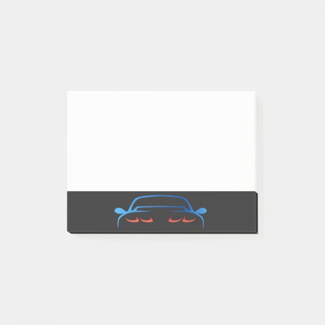 Automobil-Sportwagenverkäufer Post-it Klebezettel (Vorderseite)