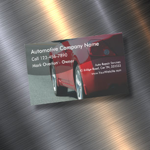 Automobil-Thema Magnetische Visitenkarte