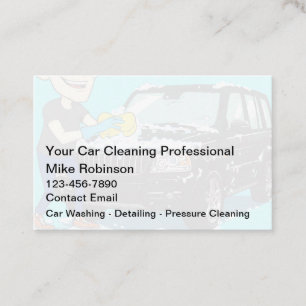 Automobil- und Pkw-Aufbereitungskarten Visitenkarte