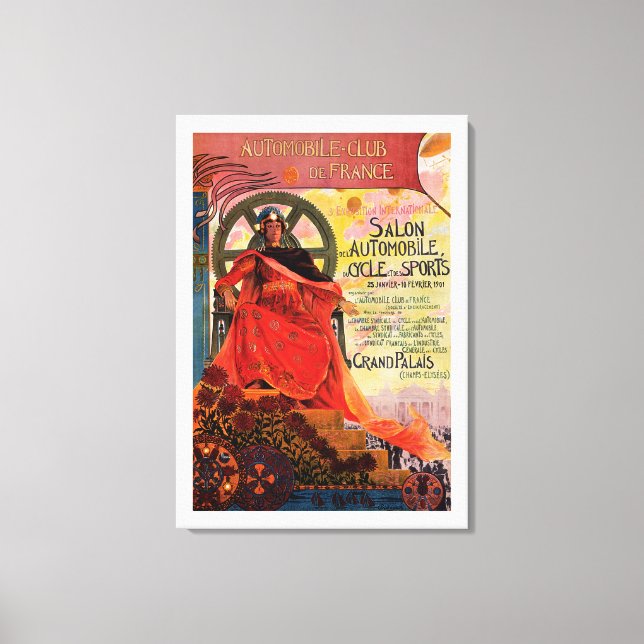 Automobilclub Frankreich Leinwanddruck (Vorderseite)