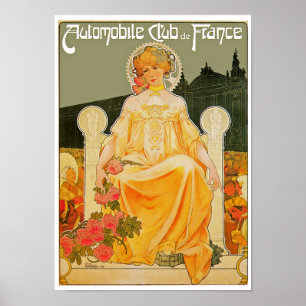 Automobilclub Frankreich Poster