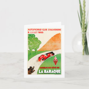 Automobilclub ~ Vintage Car Advertising Karte