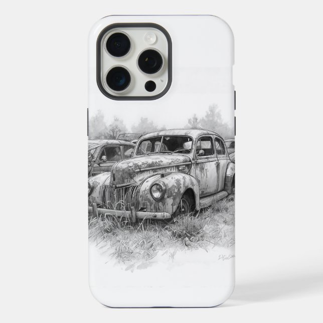 AUTOMOBILE ART iPhone HÜLLE (Rückseite)