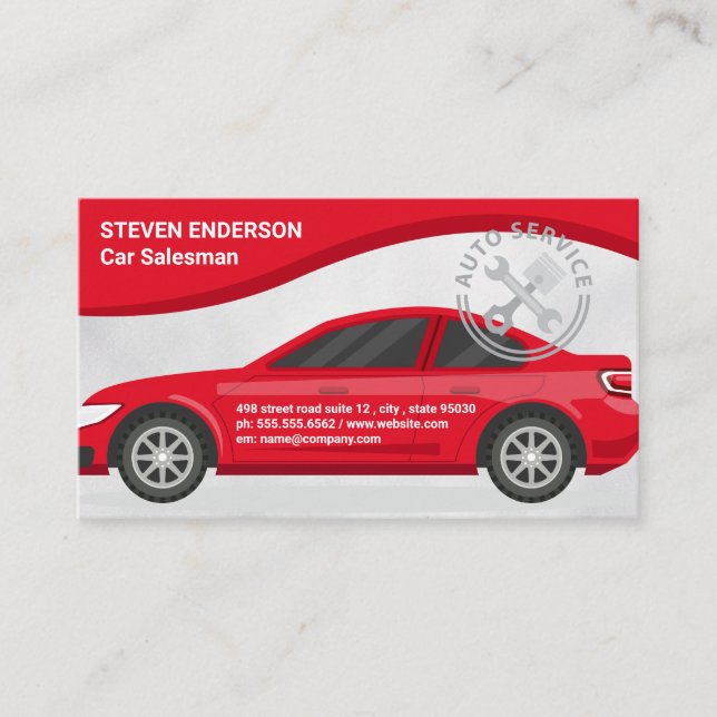 Automobile | Car Services Logo Visitenkarte (Vorderseite)