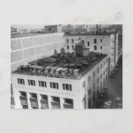 Automobile on Buick Gebäude Postkarte