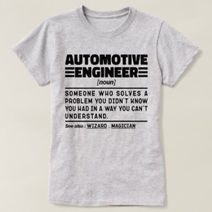 Automobilingenieur Noun Beruflich Vater Cool T-Shirt