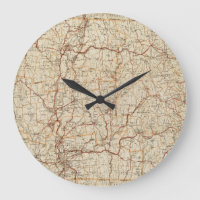 Automobilkarte Massachusetts Vintages geografische