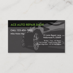 Automobilreparaturdienste Visitenkarte