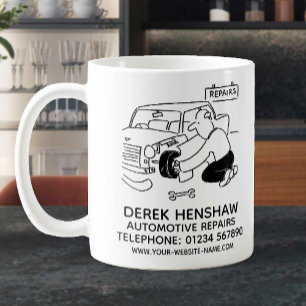 Automobilreparaturen - Förderung der Kaffee-Tasse Kaffeetasse
