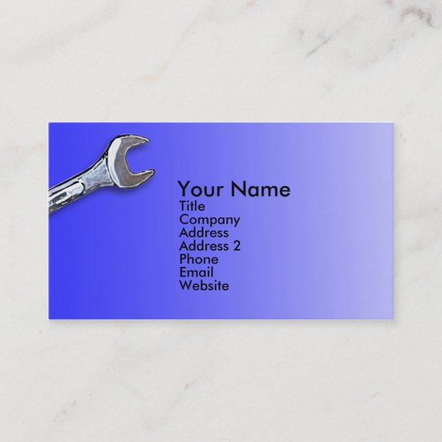 AutomobilVisitenkarten. Billig Visitenkarte (Vorderseite)