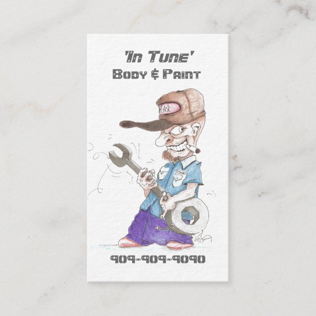 AutomobilVisitenkarten in der Perle Visitenkarte (Vorderseite)