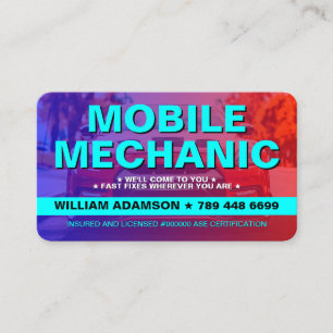 AUTOMOTIVE AUTOREPARATURDIENSTE   MOBILER MECHANIK VISITENKARTE
