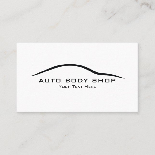 Automotive - Body Shop Business Card Visitenkarte (Vorderseite)