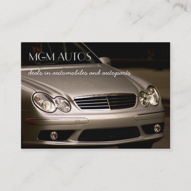 Automotive Business Cards Visitenkarte (Vorderseite)