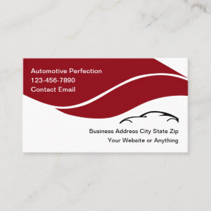 Automotive einzigartiges modernes Business Card De Visitenkarte