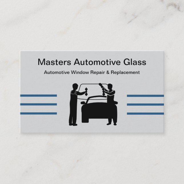 Automotive Glass Repair Replacement Business Cards Visitenkarte (Vorderseite)